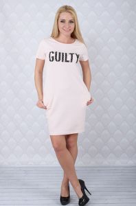 Sukienka z napisem Guilty