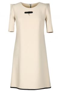 Sukienka dzienna model  FSU768 Beżowy