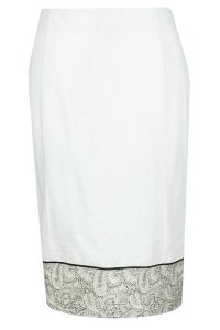 Spódnica FSP675 White/Silver