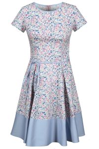 Sukienka FSU671 Blue/Pink