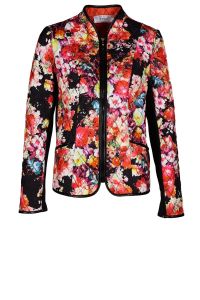Kurtka FKU632 Black/Flowers