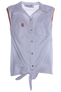 Bluzka FBZ618 White/Orange Prążek