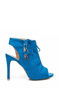 BOTKI NA SZPILCE OPEN TOE Niebieski 1031-11BL