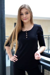 Bluzka gładka zapinana na guziki