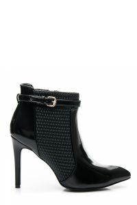CZARNE ELEGANCKIE BOTKI SERGIO Czarny L900B
