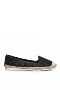 ESPADRYLE Z AŻUREM Czarny MB188-58B