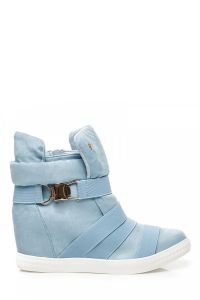 SPORTOWE BOTKI NA KOTURNIE Niebieski CNB1066-12L.BL