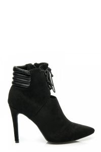 ELEGANCKIE BOTKI NA SZPILCE Czarny CNB1077-1B