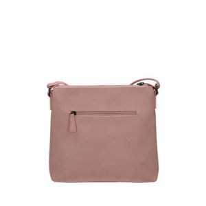 Różowa elegancka listonoszka Monnari z błyszczącą fakturą BAG W17 0410-004