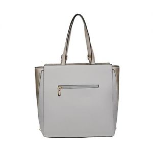 Klasyczna srebrna torba na ramię Monnari ze złotymi wstawkami BAG W17 0230-022