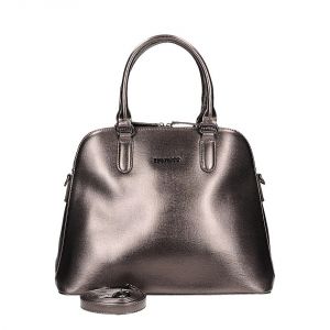 Duża klasyczna torba Diana & CO z paskiem w odcieniu gun  932-3 GUN