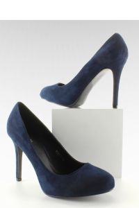 ZAMSZOWE SZPILKI OKRĄGŁE NOSKI 1738-1 DARK BLUE