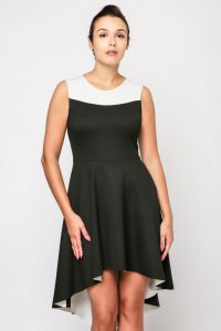 Sukienka wizytowa model 516 Black/Ecru