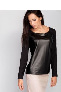 Bluzka o prostym fasonie MM2008 Black
