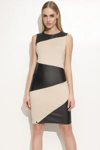 Sukienka Model M341 Beige/Black