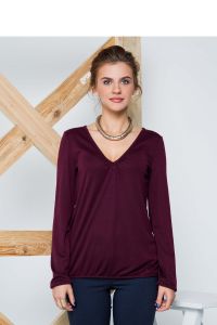 Koszulka z długim rękawem GR1259 Winny