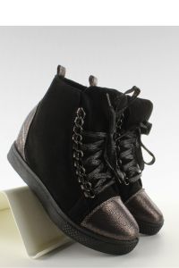 SNEAKERSY Z ŁAŃCUSZKAMI R72 BLACK