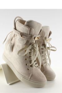 SNEAKERSY Z KŁÓDKA ZAMSZ C-223 BEIGE
