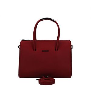 Czerwony luksusowy kuferek Monnari z paskiem BAG W17 2820-005