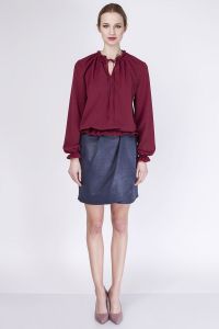 Bluzka Model BLU129 Bordo