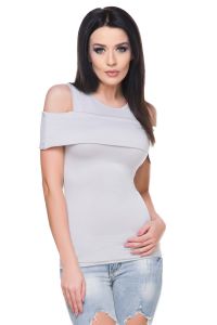 Bluzka Model T164 Light Grey