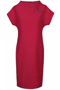 Sukienka FSU755 CZERWONY CIEMNY