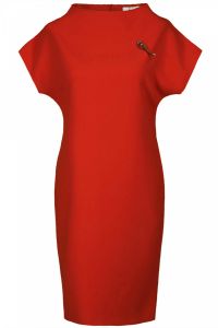 Sukienka FSU755 CZERWONY