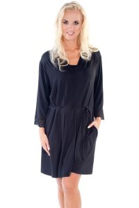 Szlafrok Damski Model Madam r.3/4 Black