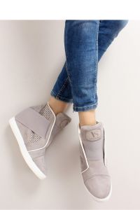 SNEAKERSY Z BIAŁYMI LAMÓWKAMI 1142 D. GREY