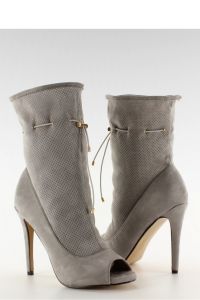 AŻUROWE BOTKI OPEN TOE SY15 GREY