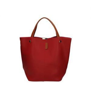Czerwony wyjątkowy markowy worek shopper Tom&Eva 16D-1367 RED-005