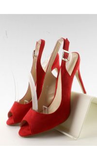 CZÓŁENKA NA SZPILCE OPEN TOE LT73P RED