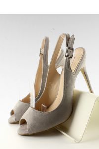 CZÓŁENKA NA SZPILCE OPEN TOE LT73P GREY