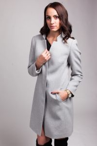 Płaszcz damski PLA029 gray