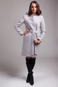 Płaszcz damski PLA025 gray