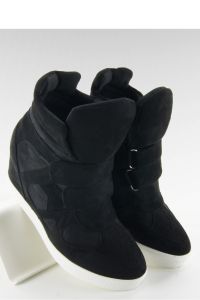 ZAMSZOWE SNEAKERSY ZAPIĘCIE NA RZEP FA147 BLACK