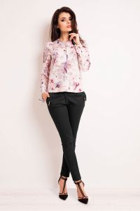 Bluzka Model M128 Dark Flowers
