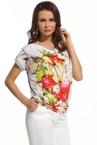 Bluzka Model 210042 Ecru/Grey