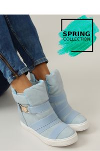 SNEAKERSY Z GUMOWYMI PASKAMI AF24 BLUE