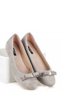 ZAMSZOWE BALERINKI Szary CNB1189-5G