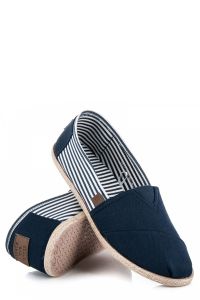 GRANATOWE ESPADRYLE Niebieski