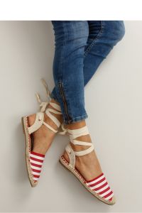 ESPADRYLE W PASKI WIĄZANE MB-6368 RED