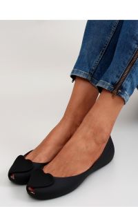 BALERINKI MELISKI Z SERDUSZKIEM PT101 BLACK