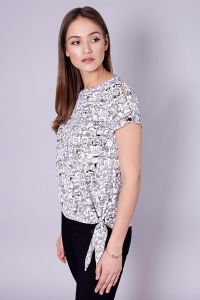 Bluzka Model Corato 8389 Black/White