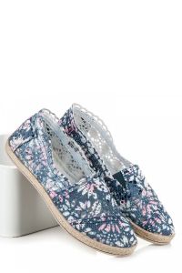 A?UROWE ESPADRYLE CNBB797-12N Niebieski