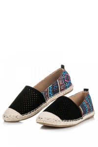 A?UROWE ESPADRYLE Z ETNICZNYM WZOREM CNBM-59B