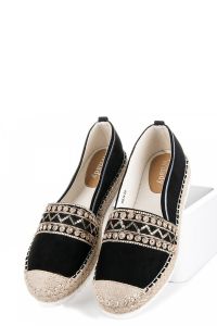 WIOSENNE ESPADRYLE CNBR8B Czarny