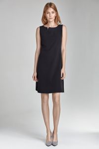 Sukienka z rozcięciem na dekolcie S23 Black