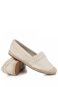 BE?OWE ESPADRYLE Z FR?DZELKAMI CNB7154-14BE