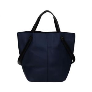 Granatowa duża markowa shopperka Styline DH 0815 BLUE-013